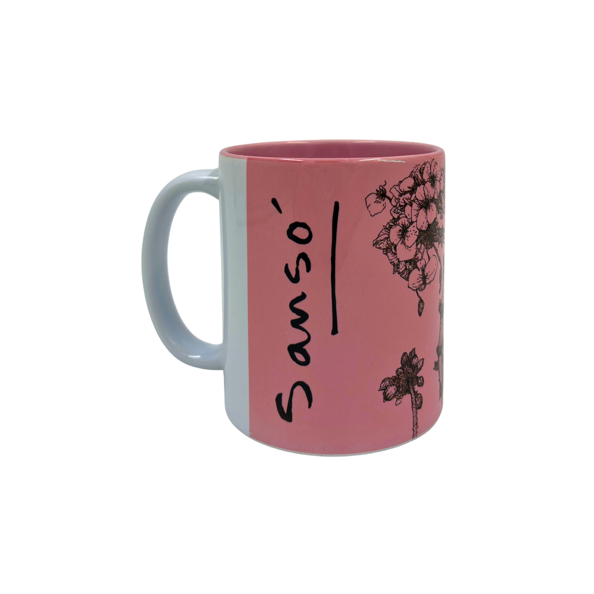 Pink Floral Sketch - Mug