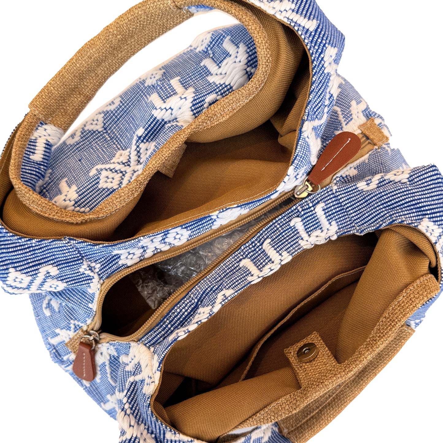 Double Partition Bag (Blue) - Happy Andrada