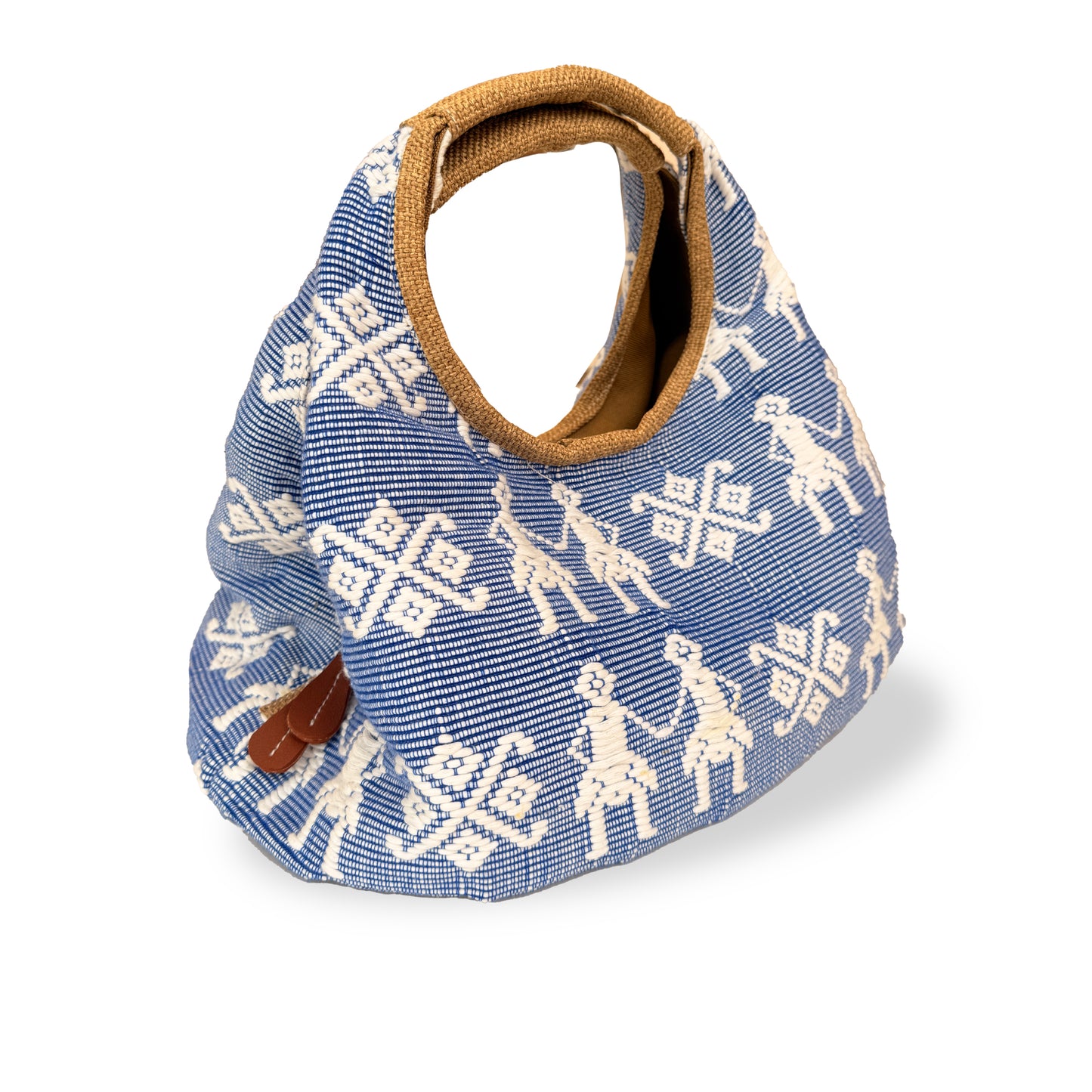 Double Partition Bag (Blue & White) - Happy Andrada