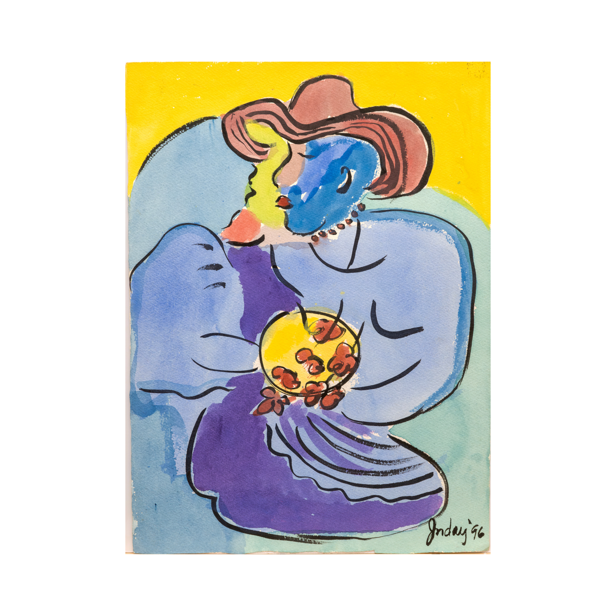 “Lady with Hat” by Inday Cadapan