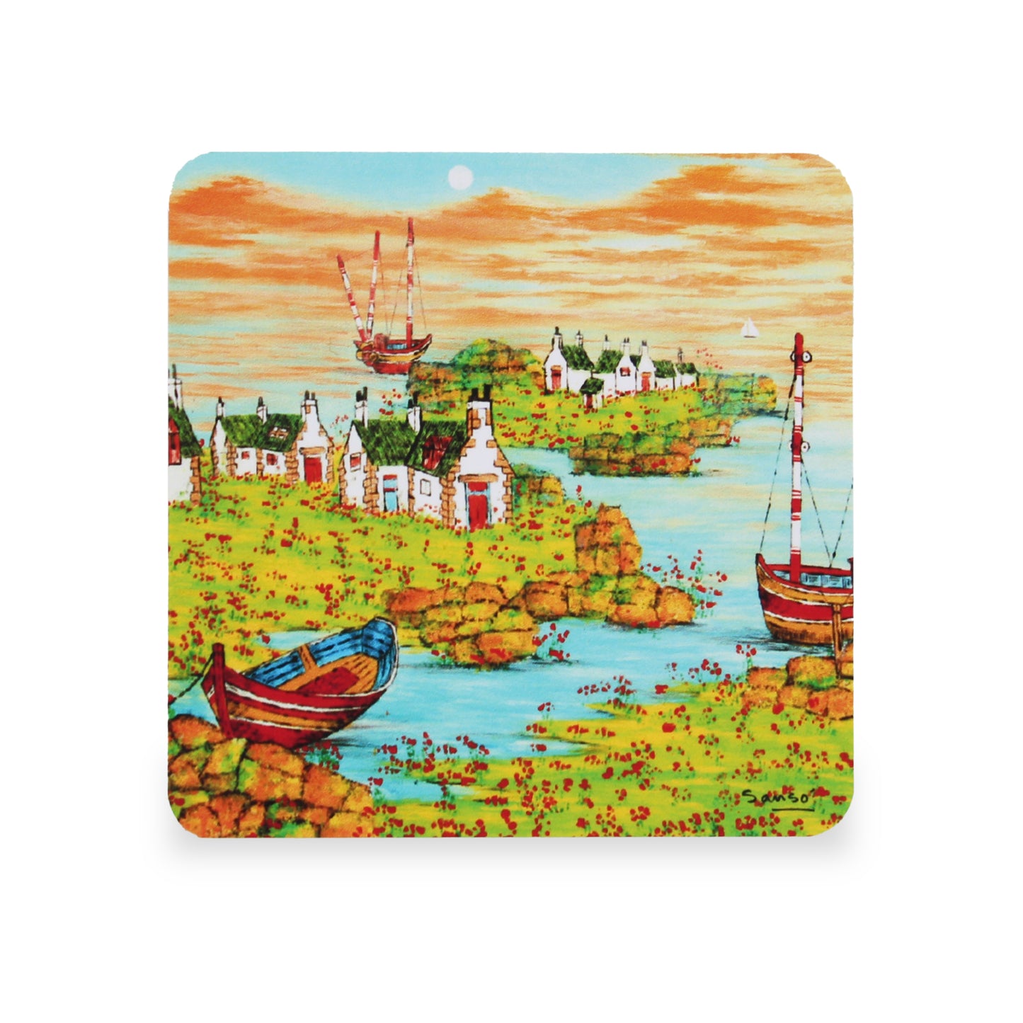 Sanso Set of 4 - PVC Coasters