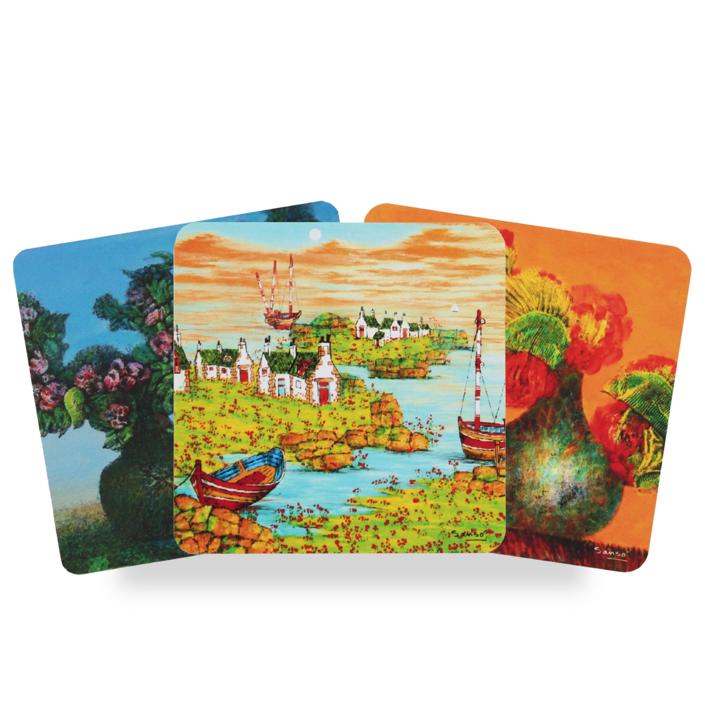 Sanso Set of 4 - PVC Coasters