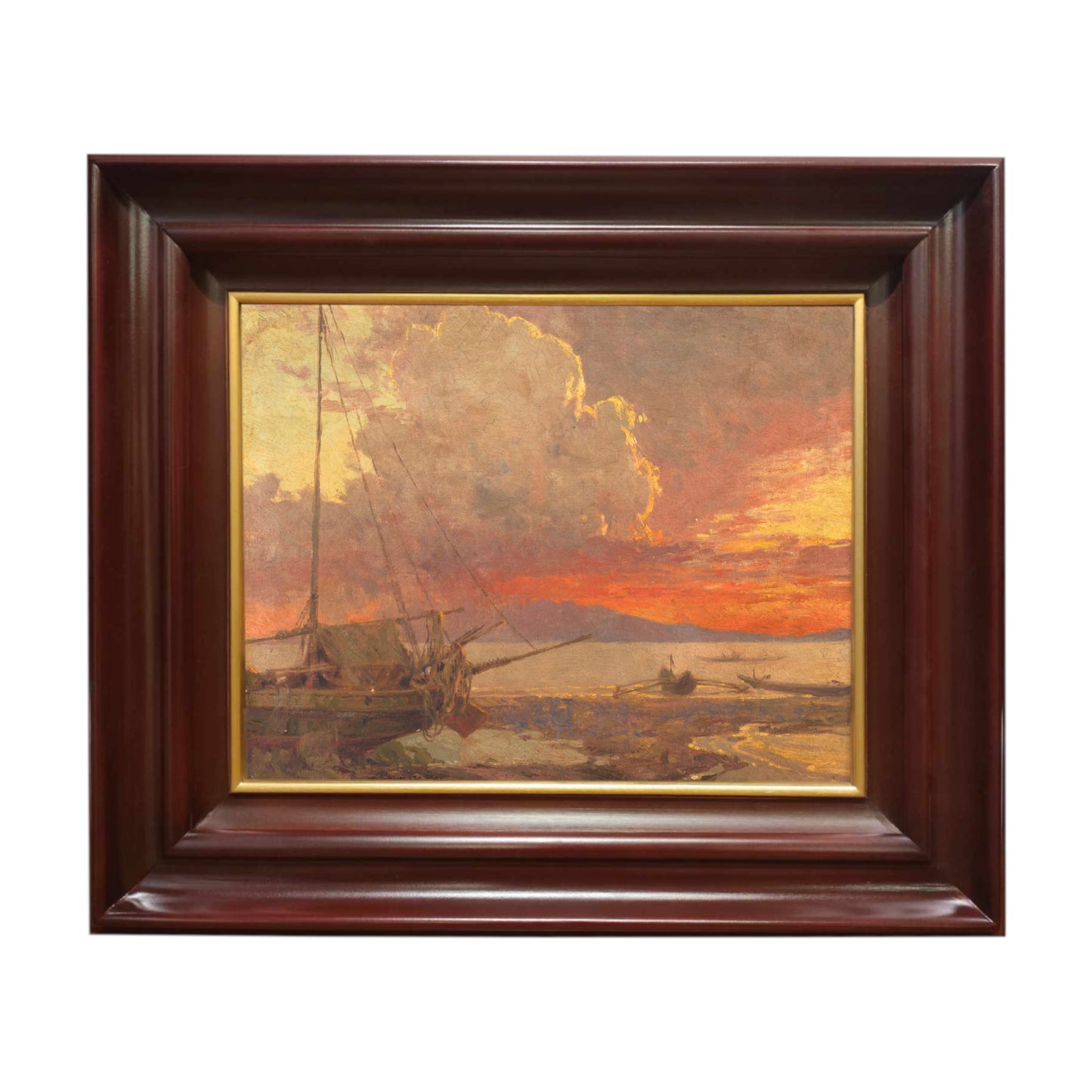 “Sunset Over Mt. Mariveles” (1956) by National Artist Fernando Amorsolo