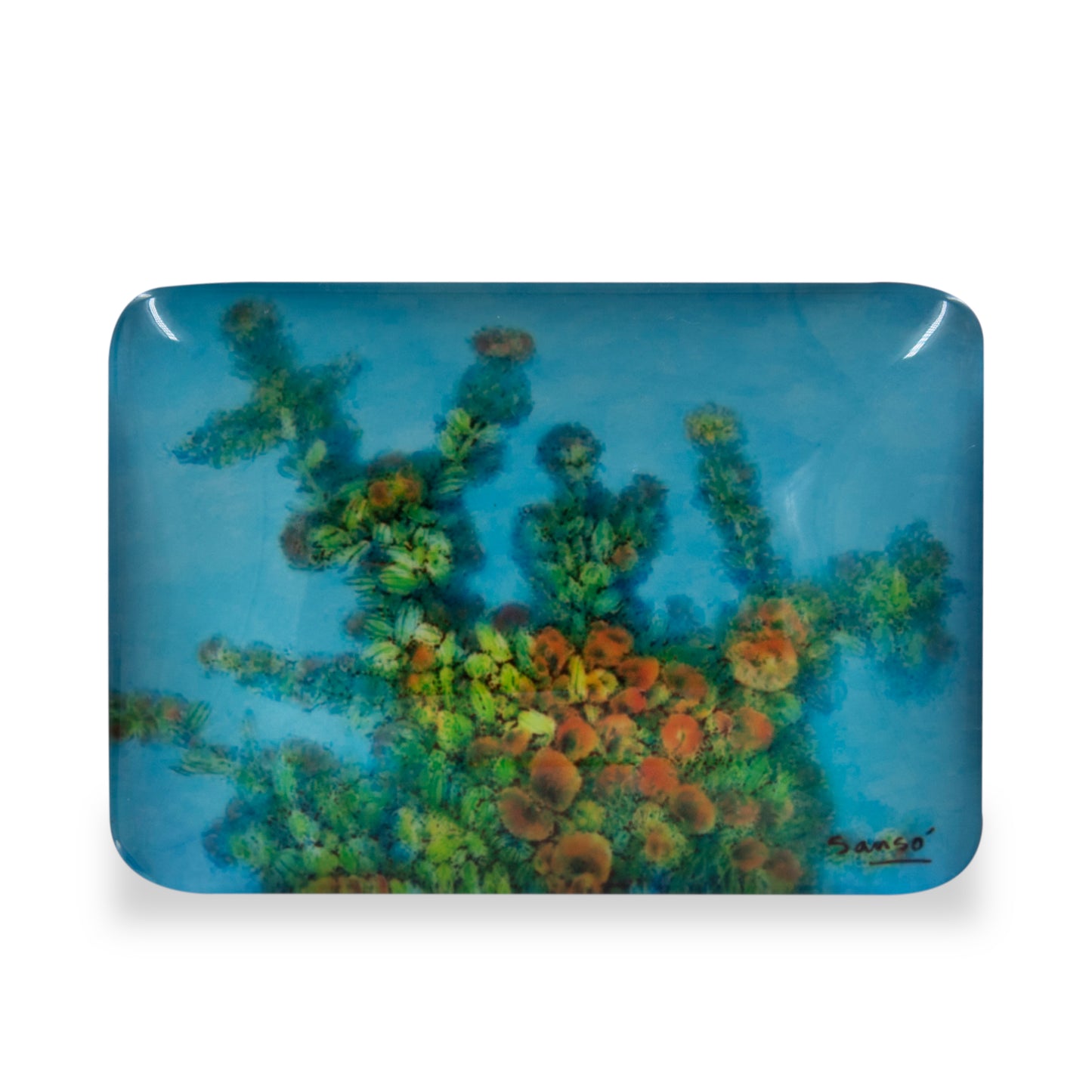 Floral Glass Magnet - 04