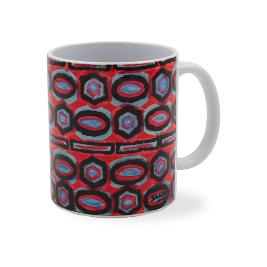 Red Textile - Mug
