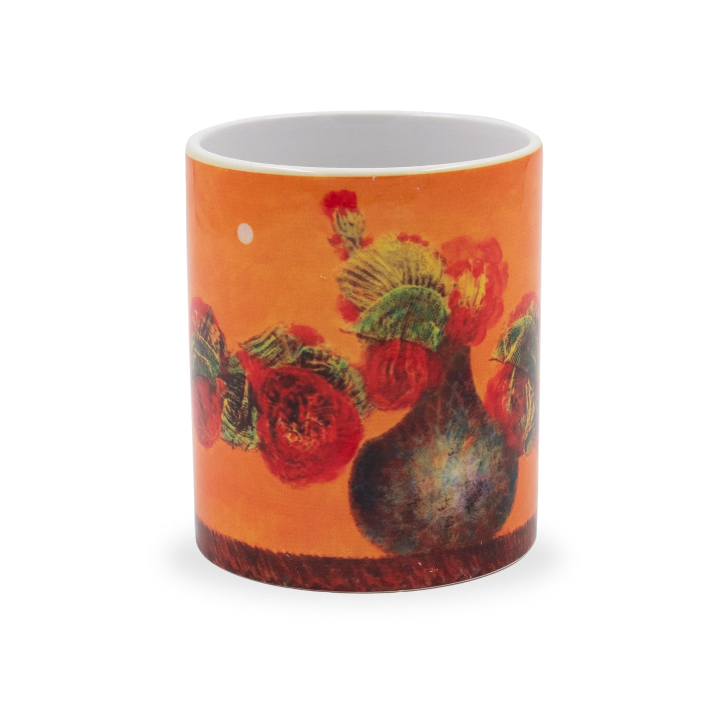 Orange Floral Mug