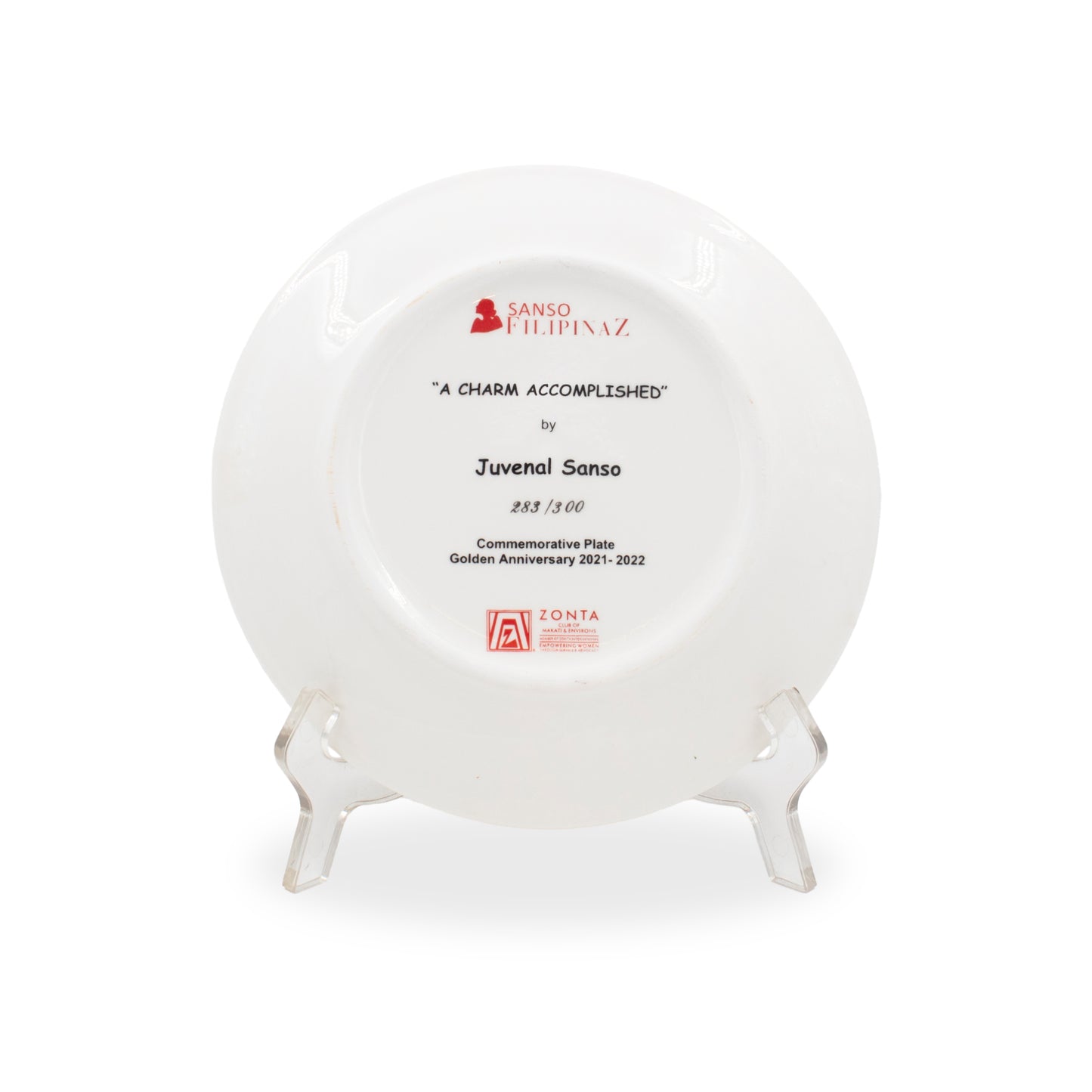 “A Charm Accomplished” Art Plate