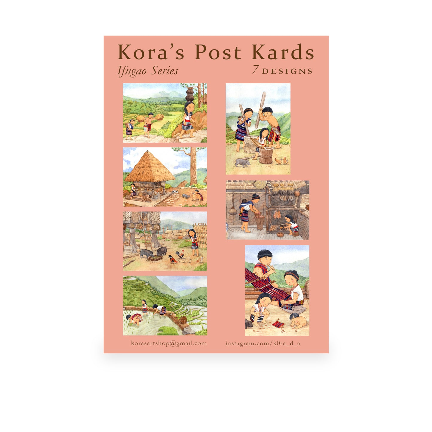 "Ifugao" Set of 7 by Kora Albano