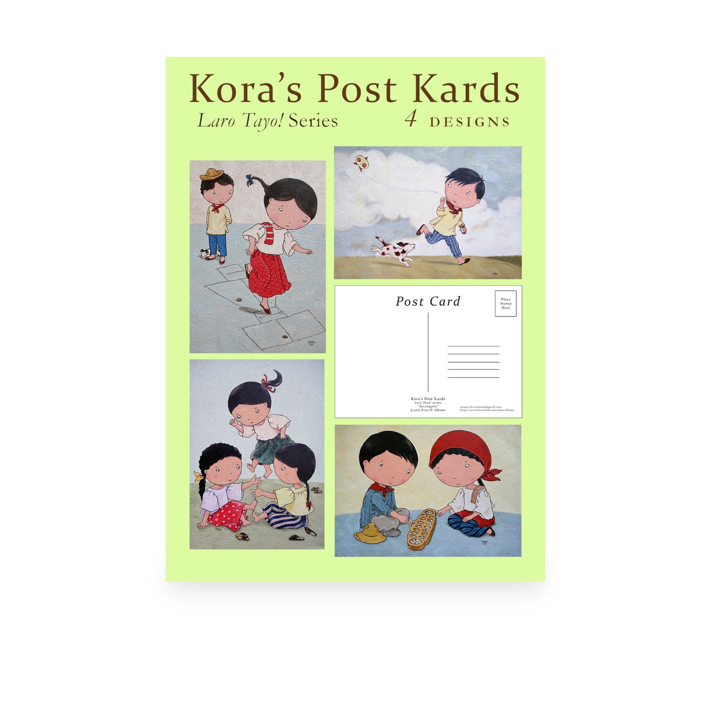 "Laro Tayo" Set of 4 by Kora Albano