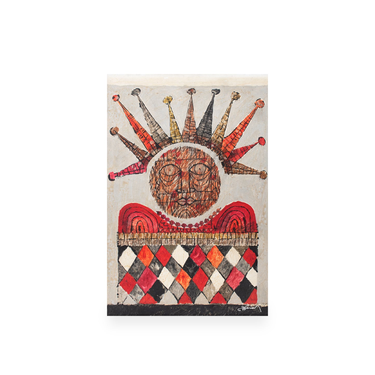 "Jester" by Mario Parial - Postcard
