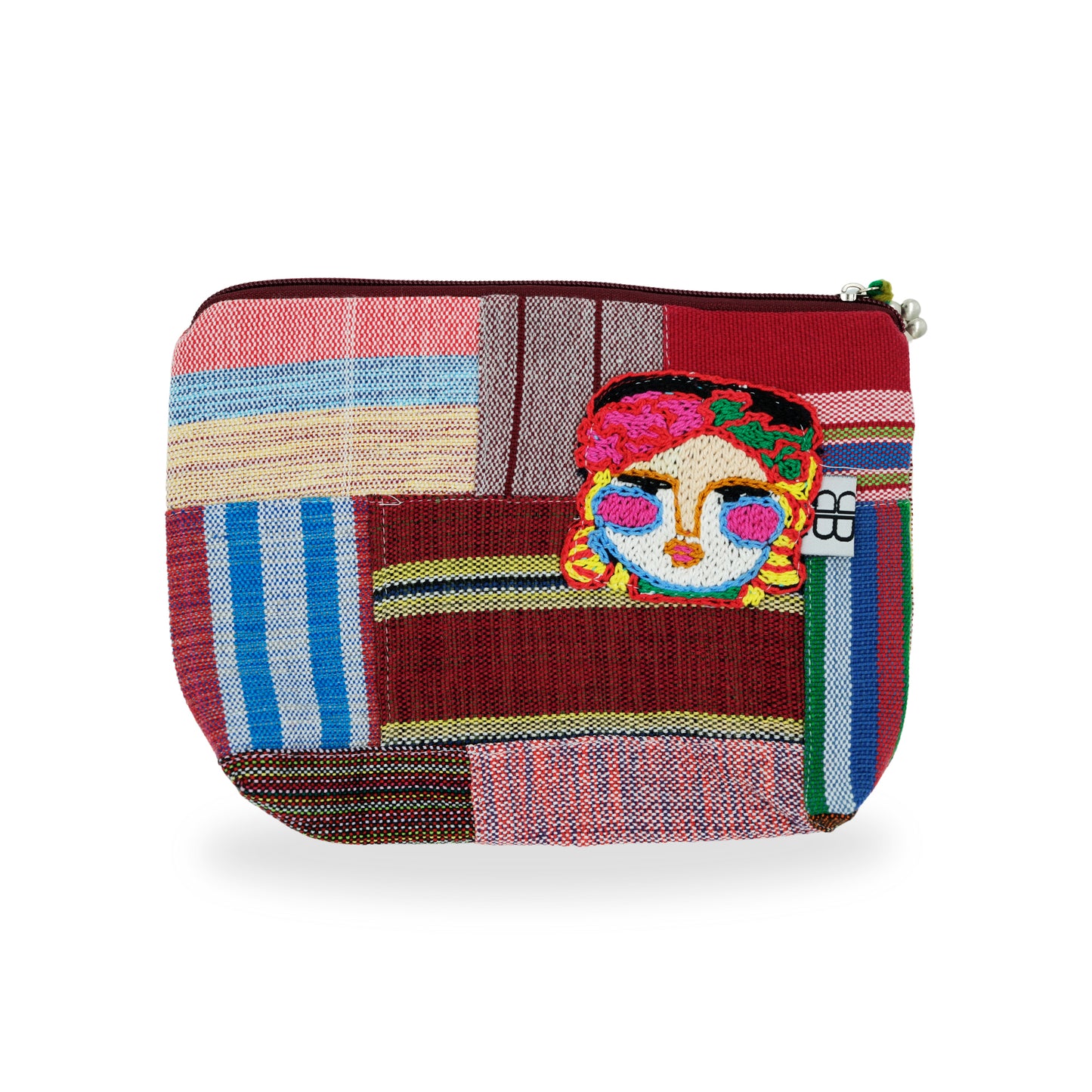 Caras y Caras Pouch - Maroon 03