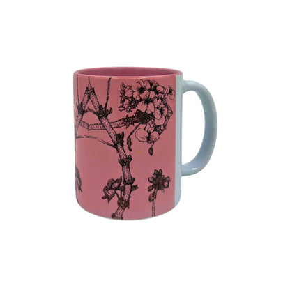Pink Floral Sketch - Mug