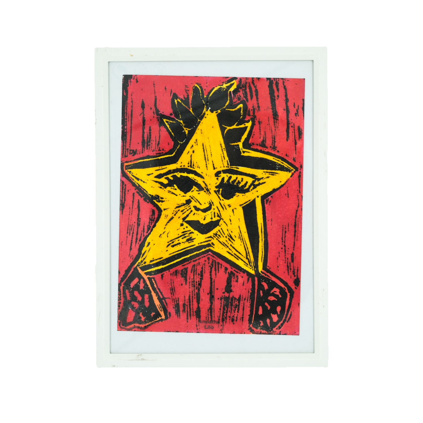 Red Little Star Christmas Print
