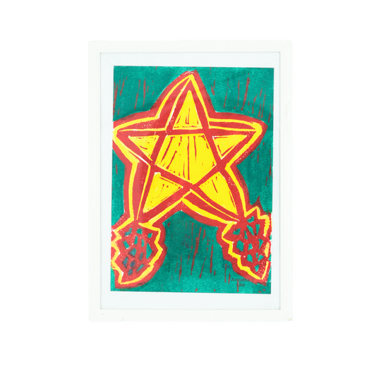 Green Parol Christmas Print