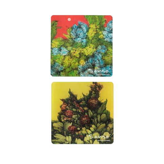 Sanso Resin Magnet Coasters - Set of 4