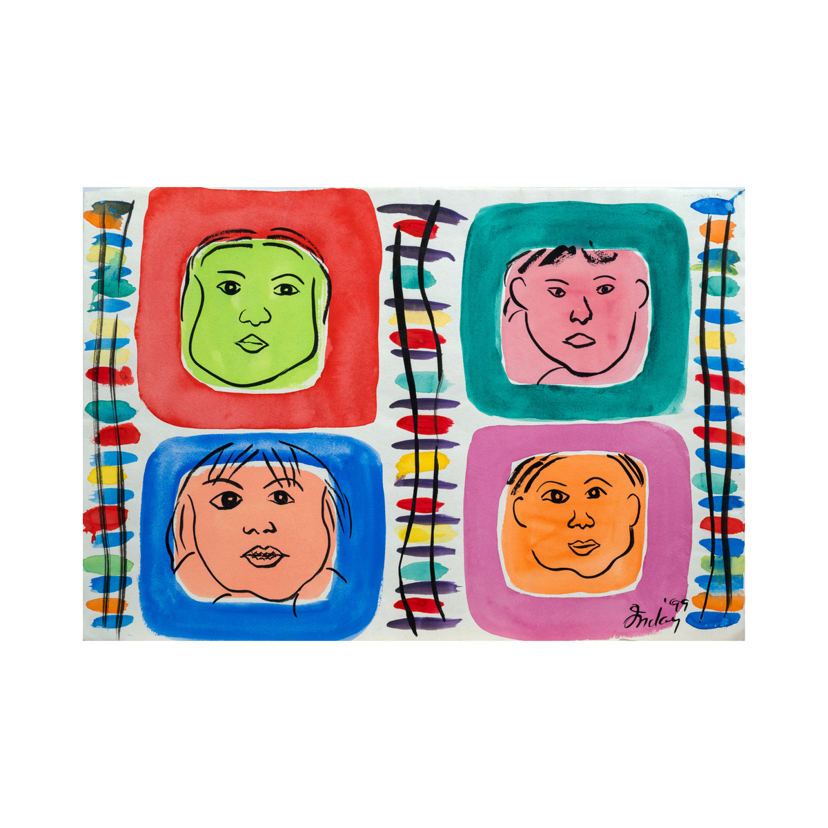“Quadrant Painting” by Inday Cadapan
