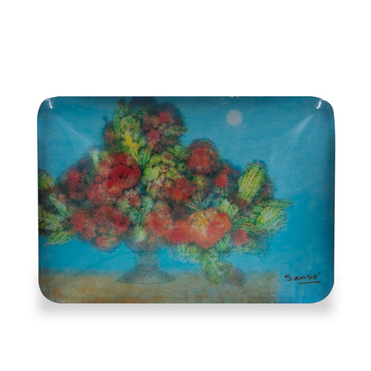 Floral Glass Magnet - 01