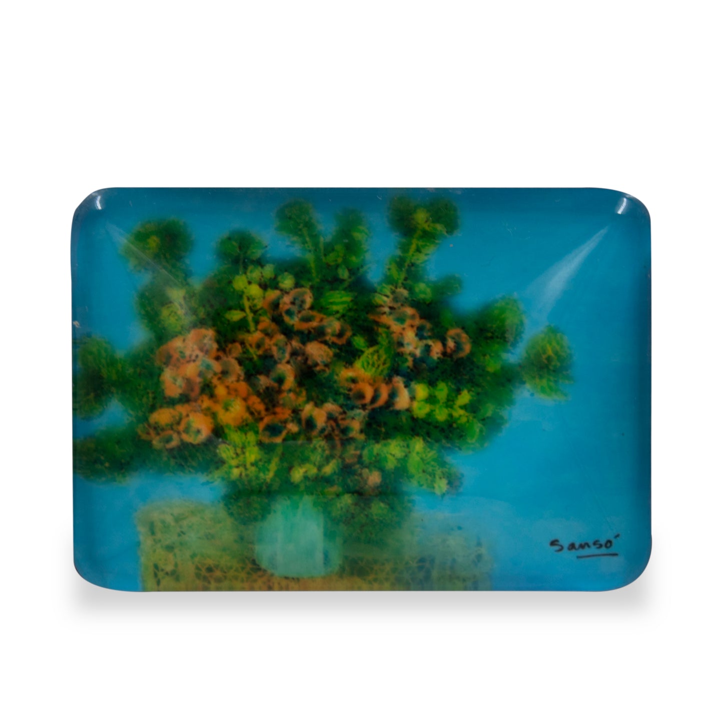 Floral Glass Magnet - 05