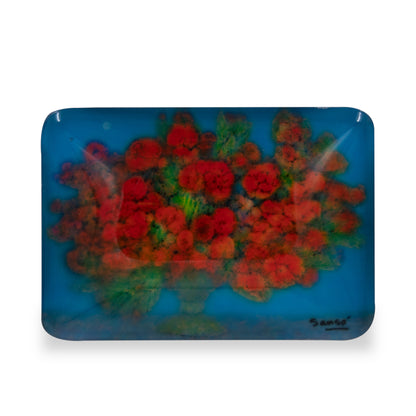 Floral Glass Magnet - Set of 6