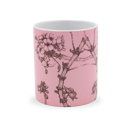 Pink Floral Sketch - Mug