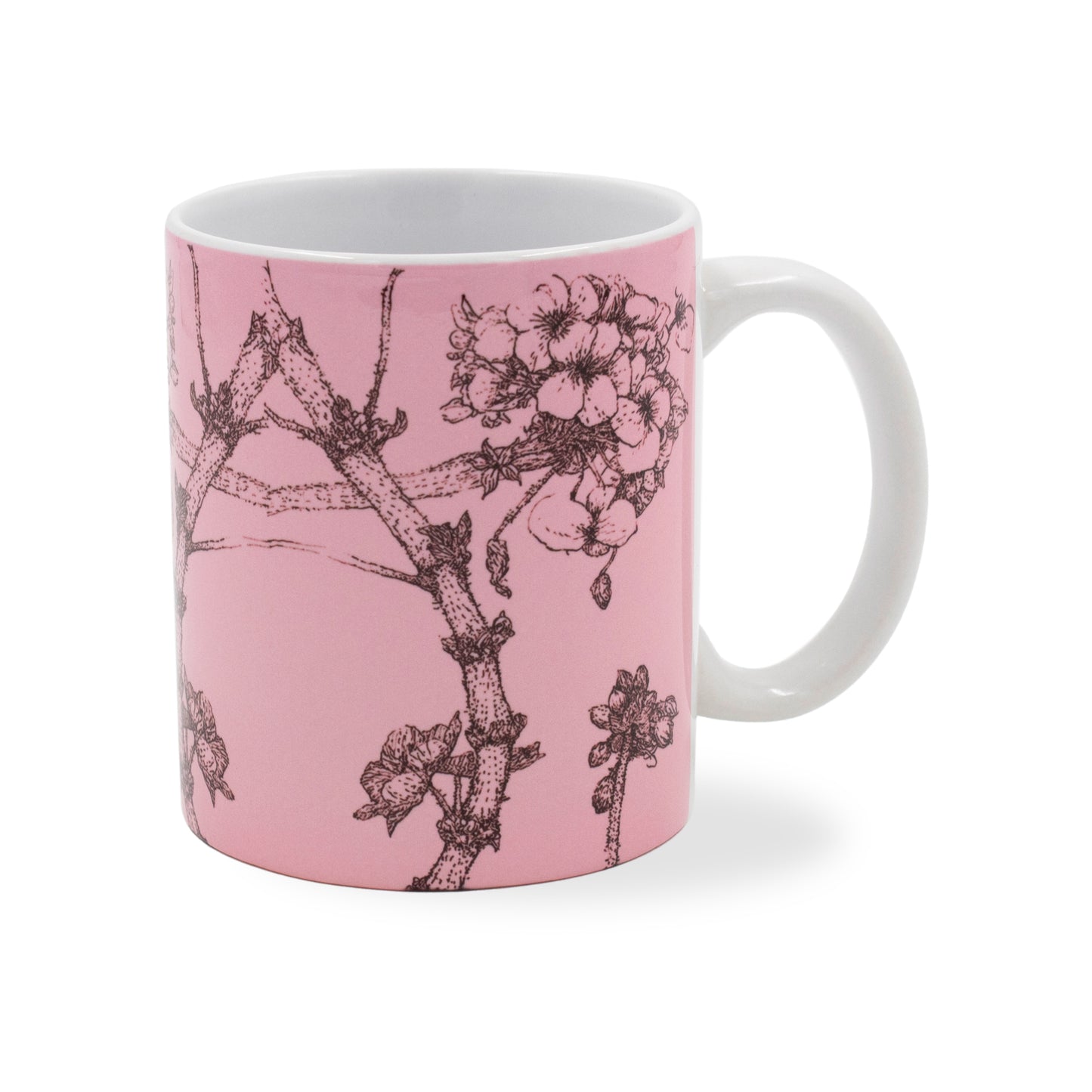 Pink Floral Sketch - Mug