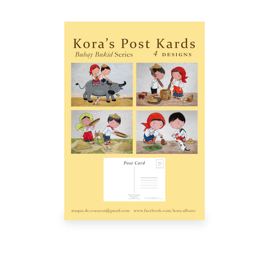"Buhay Bukid" Set of 4 by Kora Albano