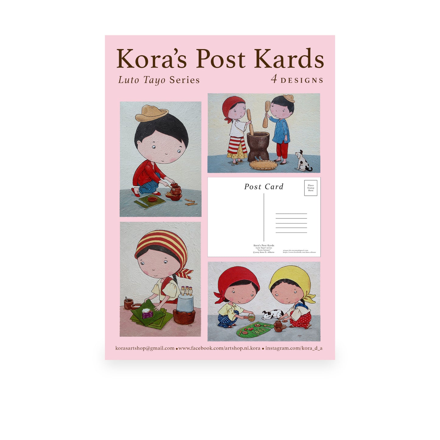 "Luto Tayo" Set of 4 by Kora Albano