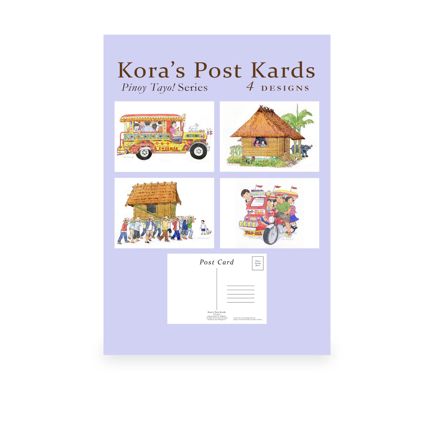 "Pinoy Tayo" Set of 4 by Kora Albano