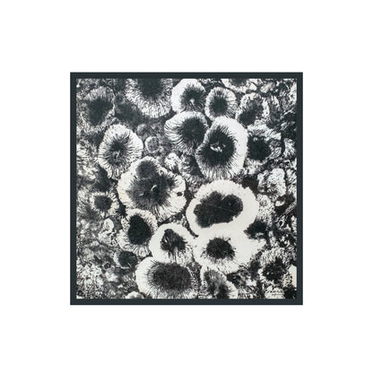 Black Bouquet by Juvenal Sansó - Silk Scarf - Large