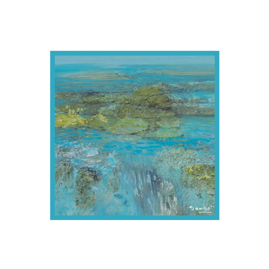 Calm Sea Spray by Juvenal Sansó - Silk Scarf