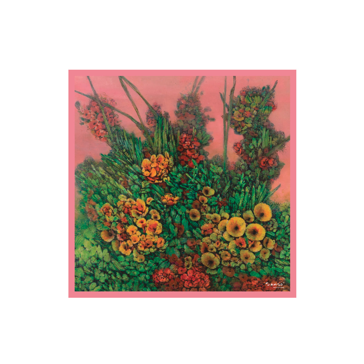 Flower Garden by Juvenal Sansó - Silk Scarf