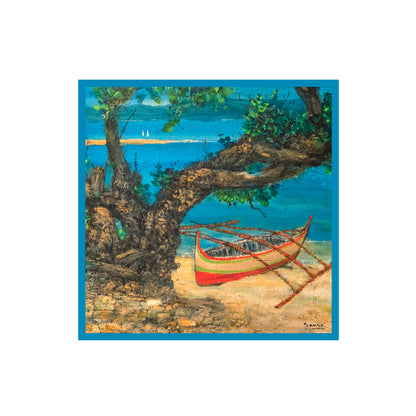 Hermana Mayor Island Series II by Juvenal Sansó - Silk Scarf - Large