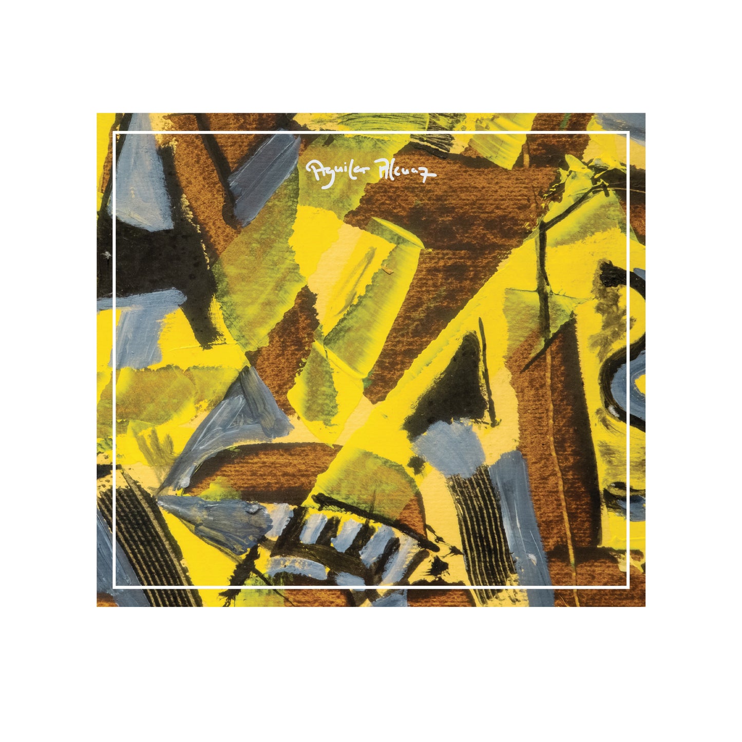 Untitled by National Artist Federico Aguilar Alcuaz - Silk Scarf - Yellow