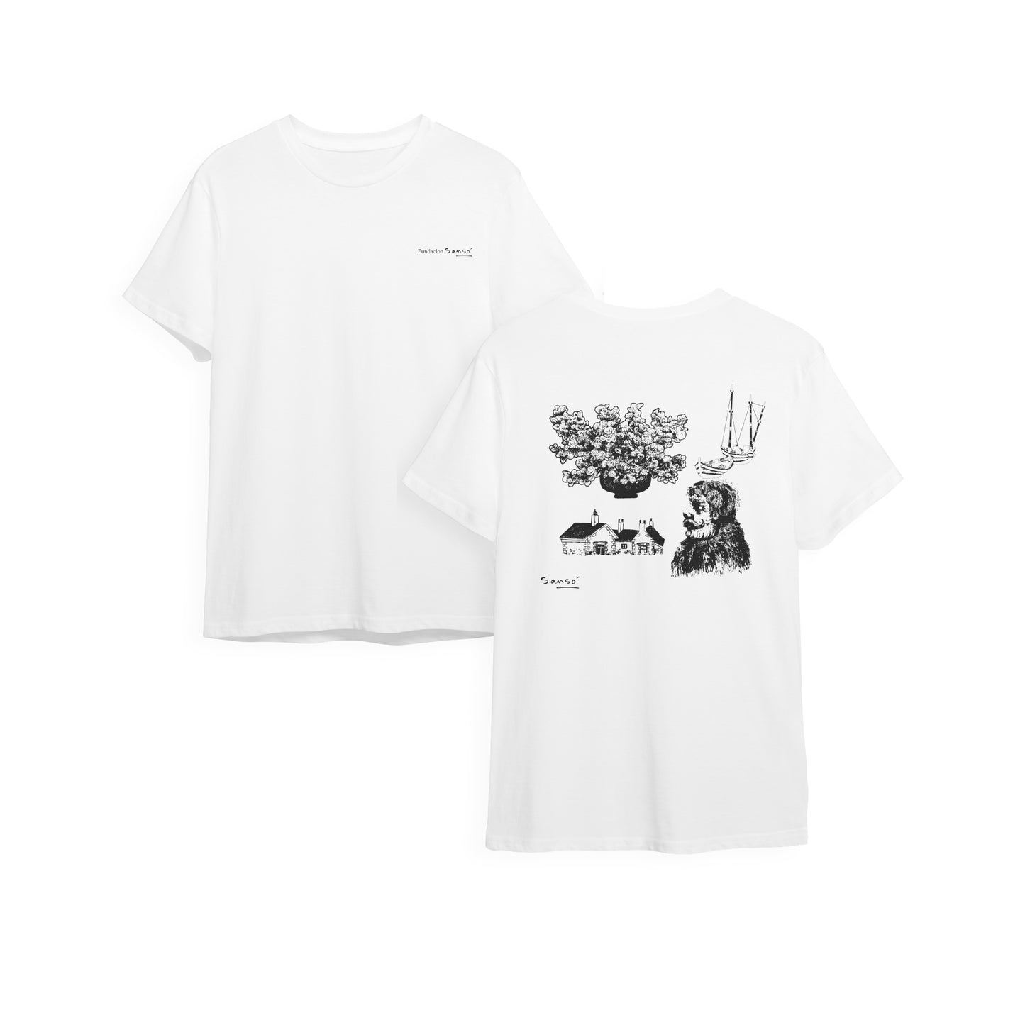 Sanso Collection Series in White T-Shirt