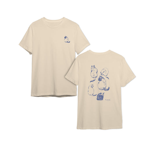 Cats - Sketch Series in Tan T-Shirt