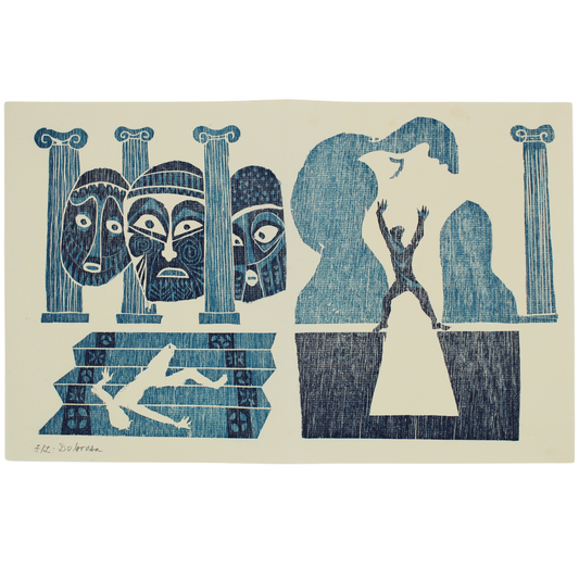 Woodblock print - Dolorosa