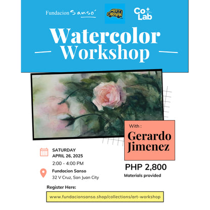 "Paint Plants in Watercolor" with Gerardo Jimenez - April 26, 2025 (Saturday)