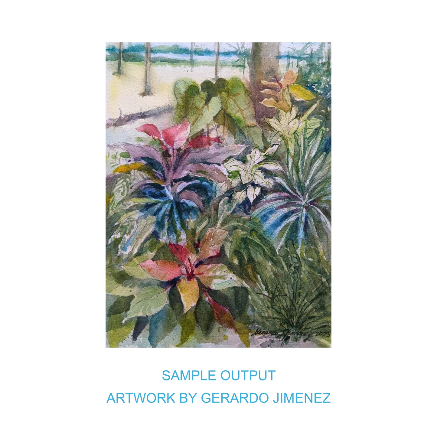 "Paint Plants in Watercolor" with Gerardo Jimenez - April 26, 2025 (Saturday)